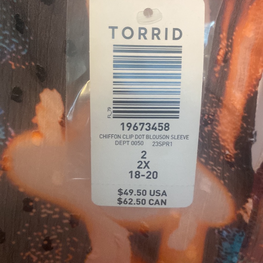 Torrid 2x chiffon blouse - Picture 7 of 10